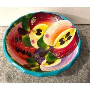 Handpainted Clay Bowl w/ Sparkles 5.5"   # 2508
